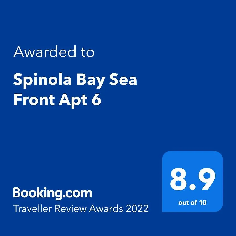 Spinola Bay Sea Front Apt 6 St. Julian's Apartament